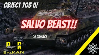 #WOT Object 703 II - SALVO BEAST 5.2k Damage 4 Frags