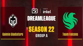 Dota2 - Gaimin Gladiators vs Team Falcons - Game 1 - DreamLeague Season 22 - Group A