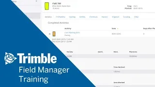 How to Use the Field Manager (Fit and Pro) | Online Training | Trimble Ag Software
