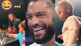 Roman Reigns hilarious interaction with a 2-year-old fan Viral Video