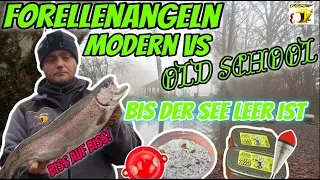 Forellenangeln Modern VS Old School / Bis der See leer ist❗❗Angelpark Remmesweiler #angeln