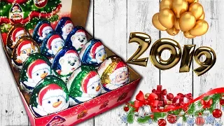 ОБЗОР НОВОГОДНИХ КИНДЕР СЮРПРИЗОВ 2019 UNBOXING KINDER SURPRISE