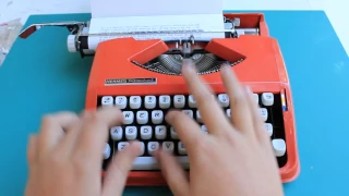 Typewriting - 1969 Hermes Rocket Typewriter