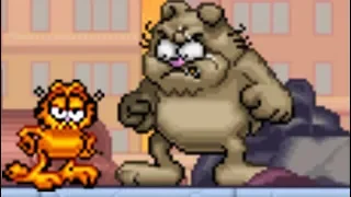 Garfield and His Nine Lives (GBA) All Bosses (No Damage)