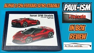 Alpha Model 1/24 Ferrari SF90 Stradale - Inbox Review