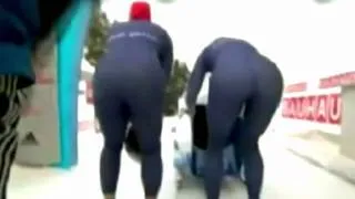 Gillian Cooke from UK Bobsleigh Team Ripps Her Pants