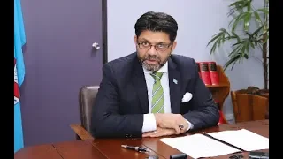 Fijian Attorney-General Hon. Aiyaz Sayed-Khaiyum holds press conference.