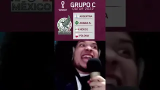 REACCIONES AL VER LOS RIVALES DE MÉXICO EN QATAR #shorts #mundial #qatar2022 #futbol #viral