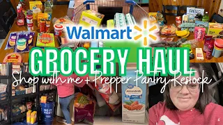 $170 WALMART Grocery Haul + SHOP WITH ME || MEAL PLAN