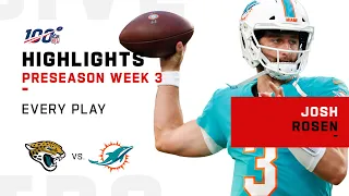 Every Josh Rosen Play vs. Jaguars | NFL 2019 Highlights