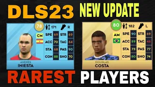 DLS23| RAREST PLAYERS AFTER NEW UPDATE IN DREAM LEAGUE SOCCER 2023😱🤔