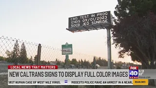 Caltrans deploys full-color highway signs in the Sacramento area