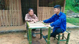 Making a set of bamboo tables and chairs for sitting, Living with nature - Episode 17