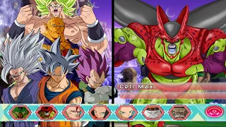 The Z Fighters Vs Cell Max & Gammas - Dragon Ball Z Budokai Tenkaichi 3