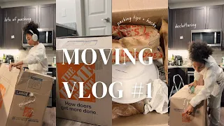 Moving Vlog 01 | lots of packing, decluttering, & moving tips! | Dallas, TX