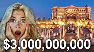 Emirates Palace Abu Dhabi: 5 Star Luxury Hotel. $3 BILLION RESORT!