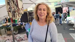 Con mi hermana y sobrina al mercadillo