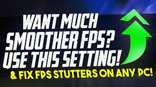 🔧 How To REDUCE FPS Stuttering and FIX LOW Performance on ANY PC with this SETTING! *MORE FPS* ✅