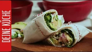 Burrito vegetarisch mit Feta und Avocado 🥑 | REWE Deine Küche