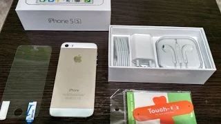 iPhone 5S Gold распаковка unboxing