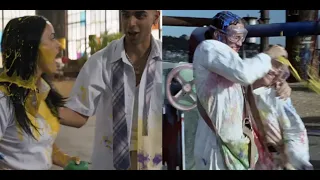 In Do Revenge (2022) The paint-fight is an apparent reference to 10 Things I Hate About You(1999)