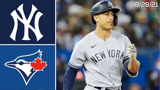 New York Yankees @ Toronto Blue Jays | Game Highlights | 9/28/21