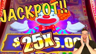 IT FINALLY HAPPENED!! 25X MASSIVE JACKPOT HANDPAY on Jackpot Carnival Buffalo 🎡🎢🎠🎰