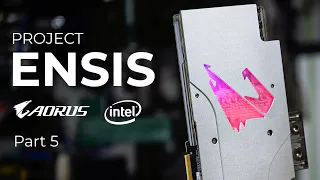 AORUS Ensis Part 5 - Machining the THICCCEST GPU Backplate | #Ensis ft. AORUS & Intel