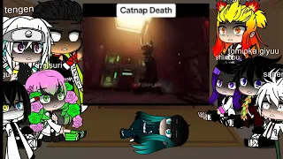 demon slayer gacha club hashira reacts to poppy playtime part 5. catnaps death.