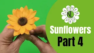 Flower Pro Sunflowers Part 4 | Make A Small Sugar Sunflower
