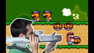 Super Scope on a Real Super Mario World Cartridge