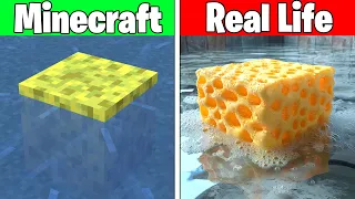 Realistic Minecraft | Real Life vs Minecraft | Realistic Slime, Water, Lava #564