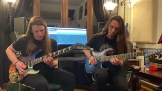 Teemu Mäntysaari playing Stratovarius with Brandon Ellis