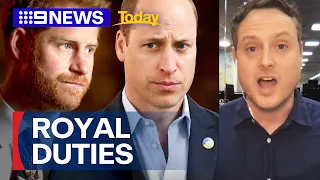 Prince William returns to royal duties after King Charles' cancer diagnosis | 9 News Australia