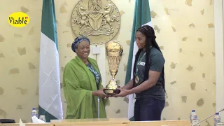 Nigeria’s First Lady Remi Tinubu Hosts African Champions D’Tigress