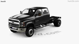 Chevrolet Silverado 4500HD Crew Cab Chassis 2018 3D model by Hum3D.com