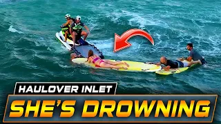 WARNING: DROWNING CRISIS UNFOLDS AT HAULOVER INLET !! | HAULOVER BOATS | WAVY BOATS