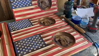 3D Eagle American Flag | Shapeoko 3 XXL | Vcarve Desktop