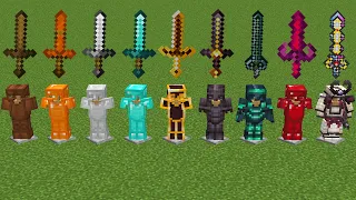 Which sword is stronger in Minecraft experiment?