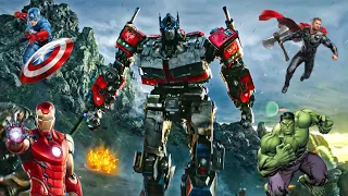 Transformers Rise of The Beasts | Final Battle (WITH AVENGERS THEME)