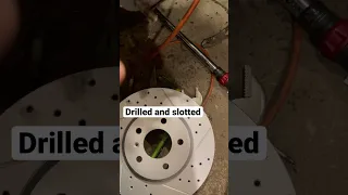 How to install drilled and slotted rotors!