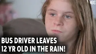 12-year-old student with special needs left in rain after bus ride