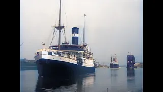 De Amsterdamse Haven in 1924 in kleur! Amsterdam's Harbor in 1924 in color! [AI enhanced & colorize]