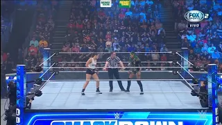 Ronda Rousey Vs Shotzi Oportunidad Campeonato Smackdown - WWE Smackdown 10/06/2022 (En Español)