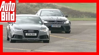 Drag Race Audi RS6 Avant vs. Mercedes C63 AMG Coupé: Rennen - Duell - Geschwindigkeit