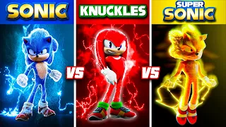 SONIC vs. KNUCKLES vs. SUPER SONIC In GTA 5! (Mods)