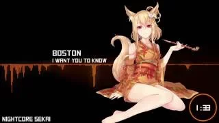 ★ Nightcore - I want you to know ( Boston Zedd Remix ) [ with Lyrics ]