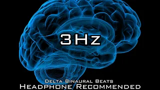 Deep Delta Bliss: 3 Hz Binaural Beats for Relaxation and Sleep (Headphone Recommended)