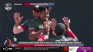 Pooran questions pitch conditions after Windies lose BAN series, Moti had most wickets for WI; six