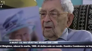 A murit cel mai vârstnic bărbat din lume